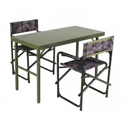 Foldable Camping Picnic Table 120*60*75cm Steel Military Portable Folding Table