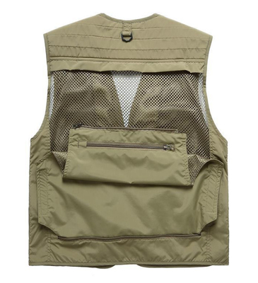 Multi-Pocket Vest Undershirt Outdoor Fishing Gear Hiking Travel Journalist Photography Camping