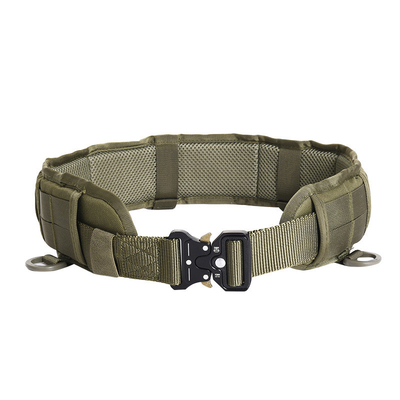 Outdoor Molle Tactical Waistband Zinc Alloy Buckle Tactical Black Belt