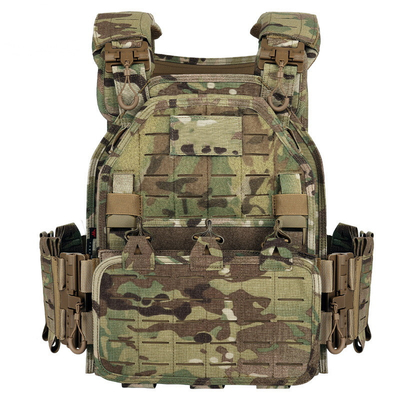 FG Camouflage Combat Military Tactical Plate Carrier Vest Tear Resistant