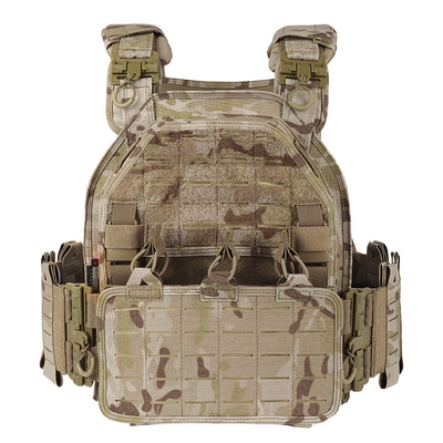 FG Camouflage Combat Military Tactical Plate Carrier Vest Tear Resistant